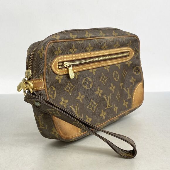 Louis Vuitton Clutch Bag Monogram Marly Dragonne GM M51825 Brown Men's - Picture 2 of 10